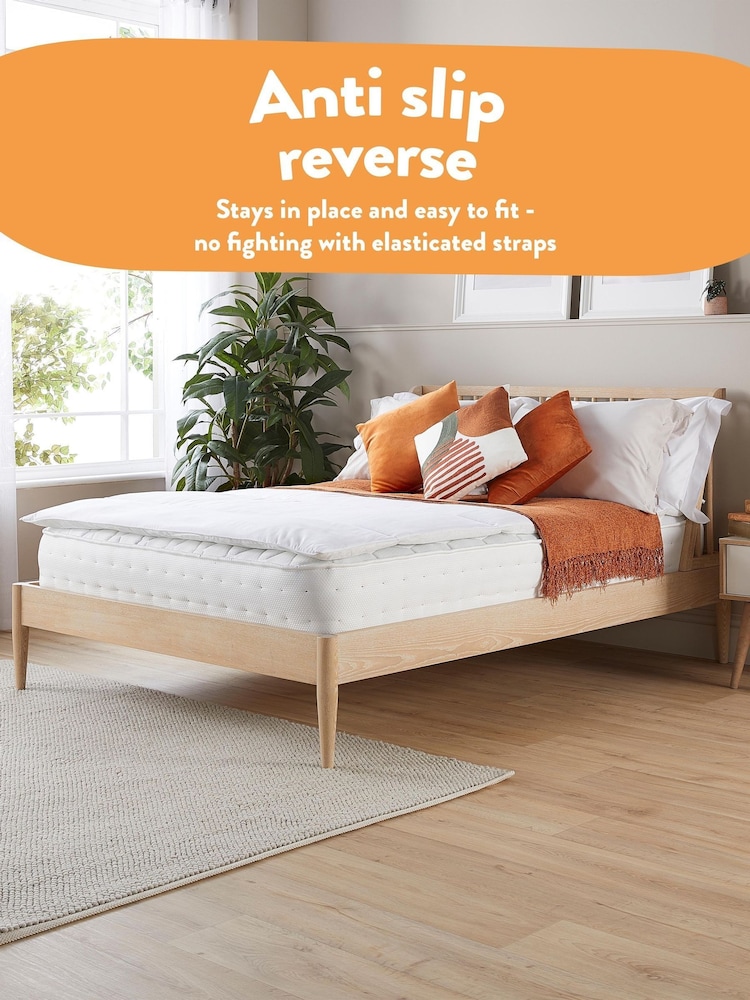 Slumberdown Quilted Temperature Regulating Mattress Protector - Image 2 of 6 Slumberdown Quilted Temperature Regulating Mattress Protector - Image 2 of 6