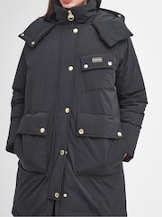 Barbour® International Christa Showerproof Longline Puffer Coats - Image 6 of 7