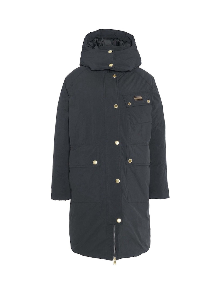 Barbour® International Christa Showerproof Longline Puffer Coats - Image 7 of 7
