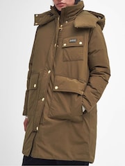Barbour® International Christa Showerproof Longline Puffer Coats - Image 4 of 7