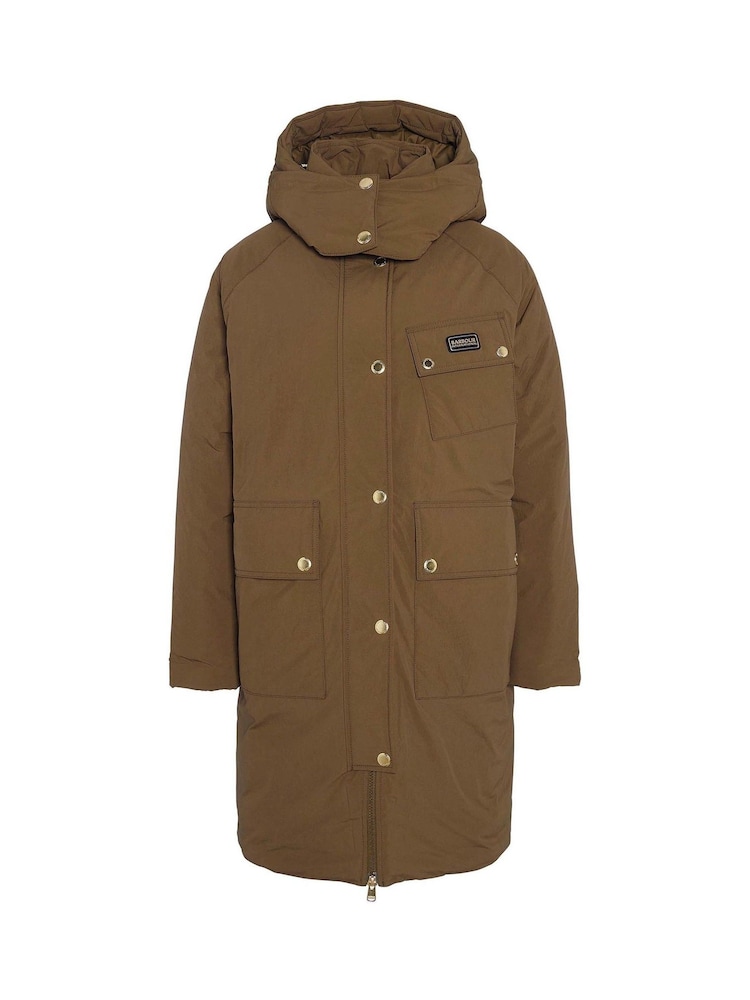 Barbour® International Christa Showerproof Longline Puffer Coats - Image 7 of 7