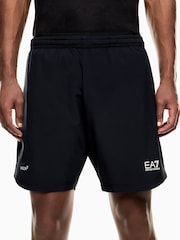 EA7 Black Regular-Fit Logo Shorts - Image 4 of 5