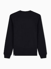 EA7 Black Regular-Fit Logo Sweat Top - Image 2 of 2