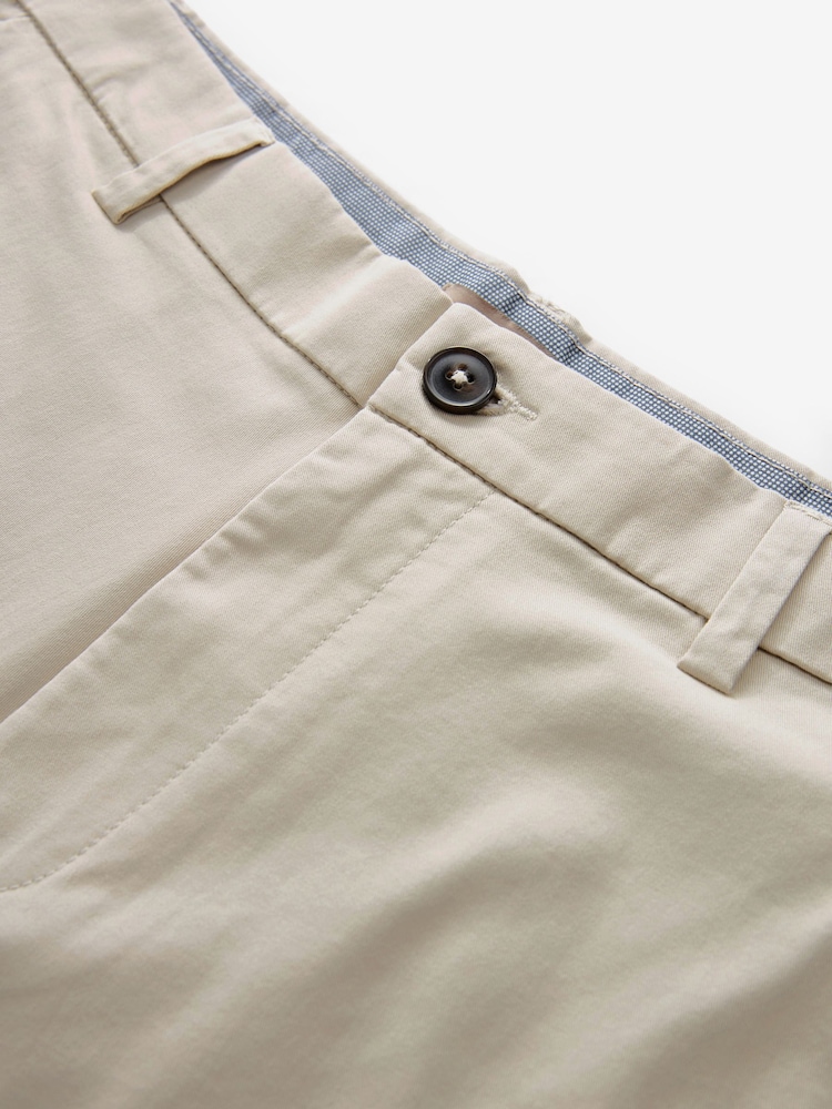 Bone Natural Straight Fit Stretch Chinos Shorts - Image 6 of 9