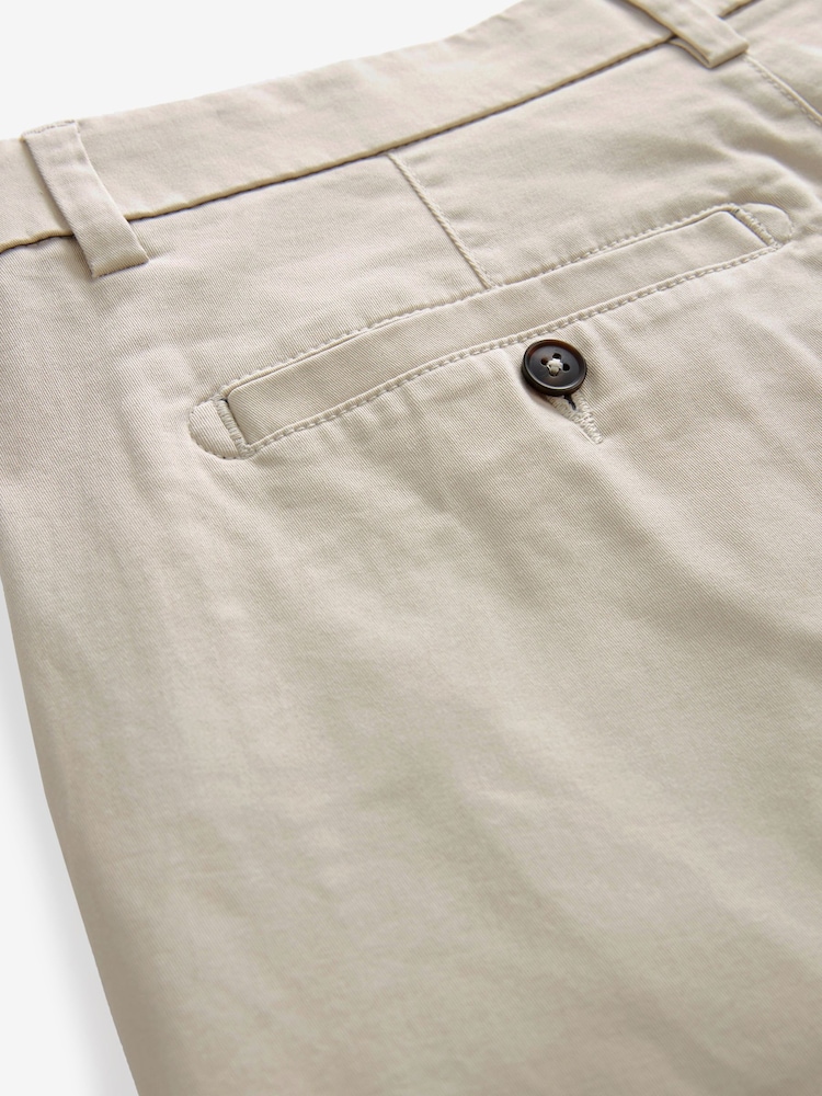 Bone Natural Straight Fit Stretch Chinos Shorts - Image 8 of 9