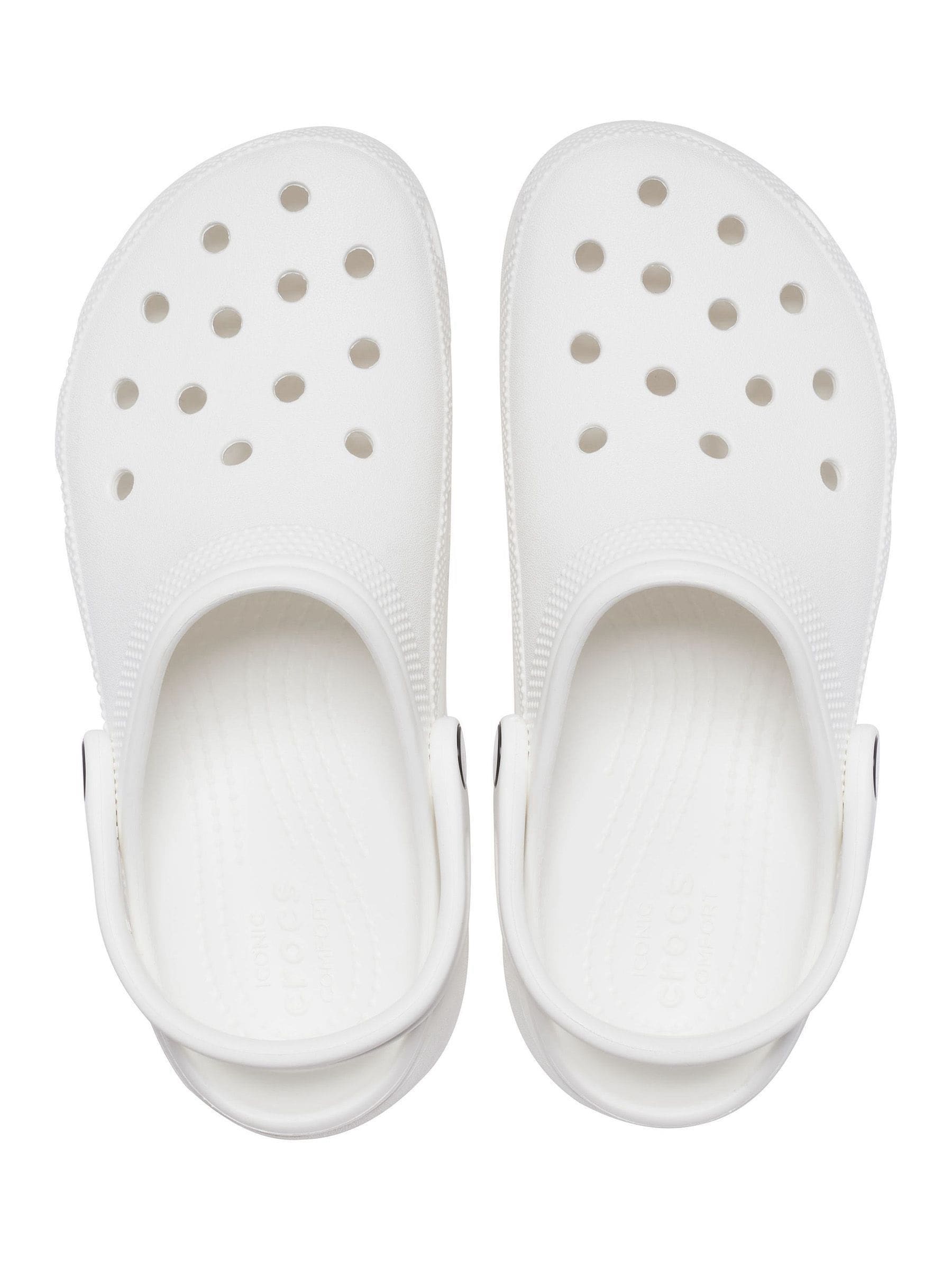 White platform clogs store