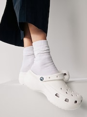 Crocs Cream/White Classic Platform Clogs - Image 7 of 7