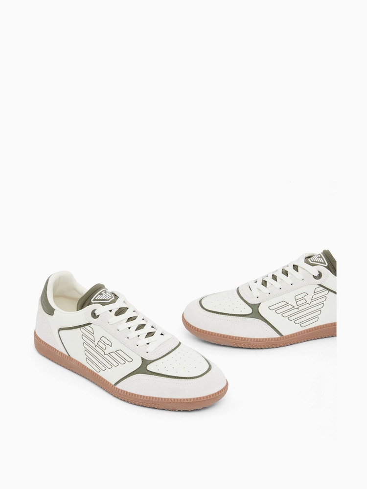 EA7 White Logo Trainers - Image 2 of 7