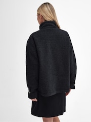 Barbour® International Thornton Sherpa Teddy Black Fleece - Image 2 of 8