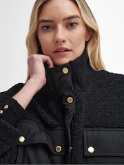 Barbour® International Thornton Sherpa Teddy Black Fleece - Image 5 of 8