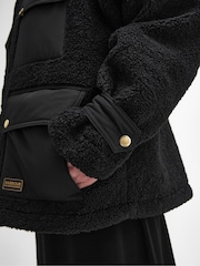 Barbour® International Thornton Sherpa Teddy Black Fleece - Image 6 of 8