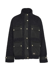 Barbour® International Thornton Sherpa Teddy Black Fleece - Image 7 of 8