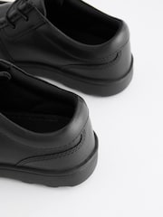 Schwarz - Schnürschuhe aus Leder für die Schule - Bild 6 von 8