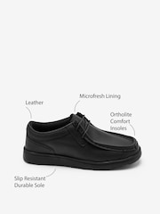 Schwarz - Schnürschuhe aus Leder für die Schule - Bild 8 von 8