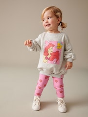 Grey Disney Little Mermaid Ariel Jumper and Leggings Set (3mths-7yrs) - Image 1 of 6