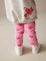 Grey Disney Little Mermaid Ariel Jumper and Leggings Set (3mths-7yrs) - Image 3 of 6