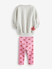 Grey Disney Little Mermaid Ariel Jumper and Leggings Set (3mths-7yrs) - Image 5 of 6