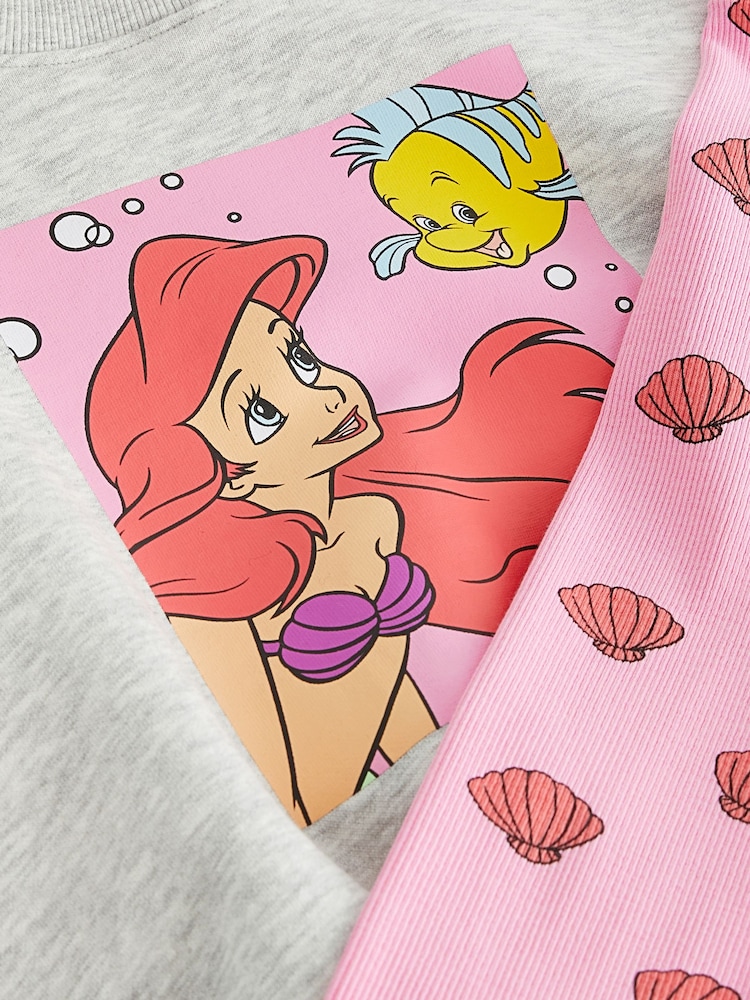 Grey Disney Little Mermaid Ariel Jumper and Leggings Set (3mths-7yrs) - Image 6 of 6