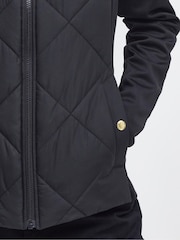 Barbour® International Rubins Box Quilted Jersey Black Jacket - Image 6 of 7