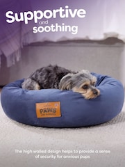 Slumberdown Navy Paws for Slumber Donut Small Pet Bed - Image 2 of 8