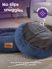 Slumberdown Navy Paws for Slumber Donut Small Pet Bed - Image 4 of 8