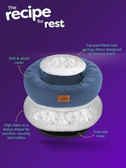 Slumberdown Navy Paws for Slumber Donut Small Pet Bed - Image 8 of 8
