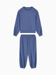 EA7 Blue Regular-Fit Logo Tracksuit - Image 5 of 7