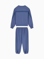 EA7 Blue Regular-Fit Logo Tracksuit - Image 6 of 7
