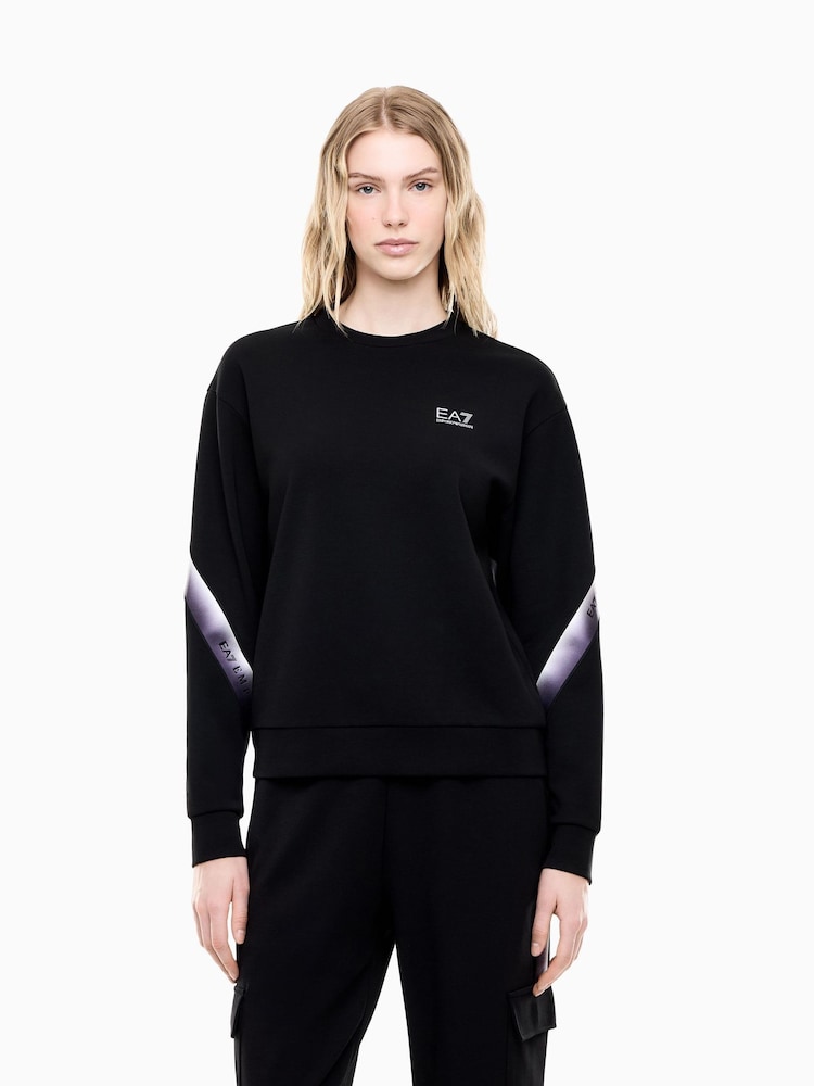 EA7 Regular-Fit Logo Sweat Top - Изображение 1 6