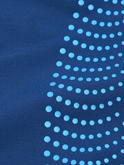 Speedo Womens Blue Shaping Crystal Lux Printed 1 Piece Swimsuit - Image 10 of 11