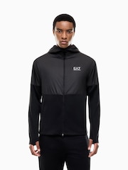 EA7 Black Regular-Fit Logo Sweat Top - Image 1 of 6