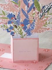 Pink Floral Pop-Up Birthday Card - Image 2 of 4