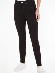 Calvin Klein High Rise Skinny Black Jeans - Image 1 of 6