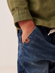 Dark Wash Loose Fit Jogger Jeans With Comfort Stretch (3mths-7yrs) - Image 4 of 7