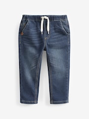 Dark Wash Loose Fit Jogger Jeans With Comfort Stretch (3mths-7yrs) - Image 5 of 7