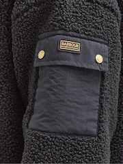 Barbour® International Callie Fleece Bomber Black Jacket - Image 7 of 7