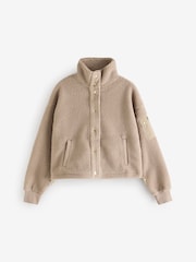 Barbour® International Callie Fleece Bomber Black Jacket - Image 7 of 7