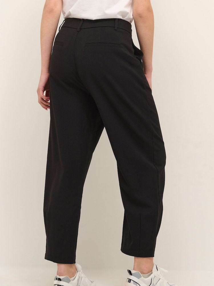Kaffe Merle Black Cropped Suit Trousers - Image 2 of 5