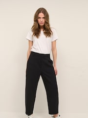 Kaffe Merle Black Cropped Suit Trousers - Image 3 of 5