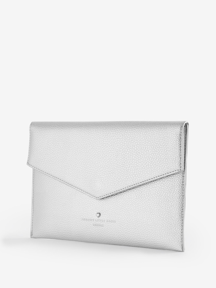 Johnny Loves Rosie Silver Cora Envelope Bag - Image 2 of 2