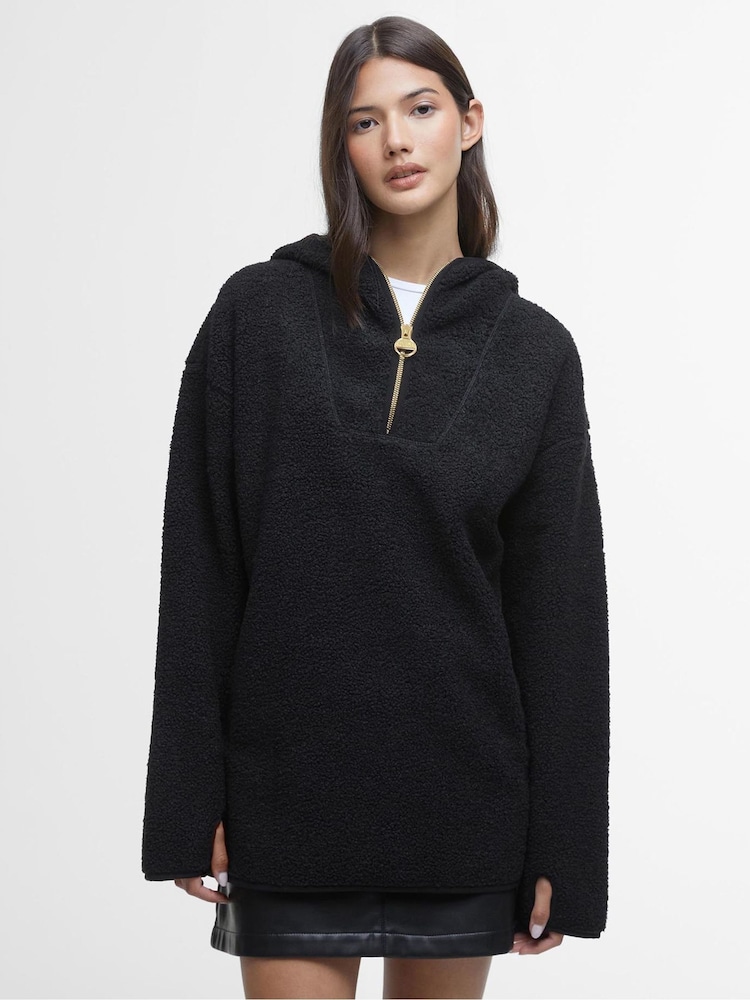 Barbour® International Boston Quarter Zip Fleece Hoodies - Image 1 of 7