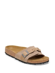 Birkenstock Natural Oita Suede Braided Sandals - Image 2 of 4