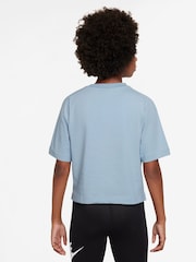 Синий - Nike Sportswear Short-Sleeve Top - Изображение 2 из 3