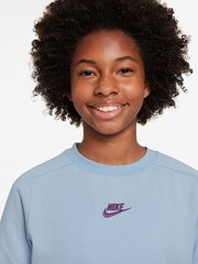 Синий - Nike Sportswear Short-Sleeve Top - Изображение 3 из 3