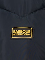 Barbour® International East Moor Longline Chevron Quilt Black Jacket - Image 12 of 13