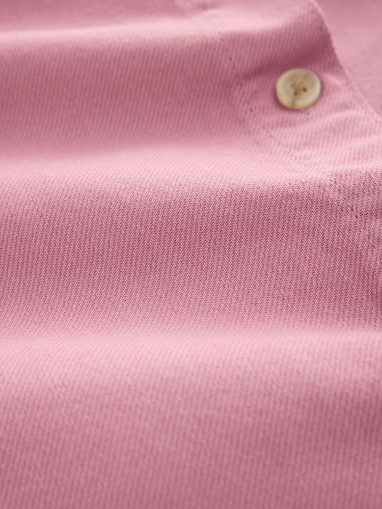 Dark Pink Relaxed Fit Long Sleeve Denim Shirt - Image 8 of 8 Dark Pink Relaxed Fit Long Sleeve Denim Shirt - Image 8 of 8