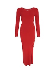 Barbour® International Laia Knitted Midi Black Dress - Image 7 of 7