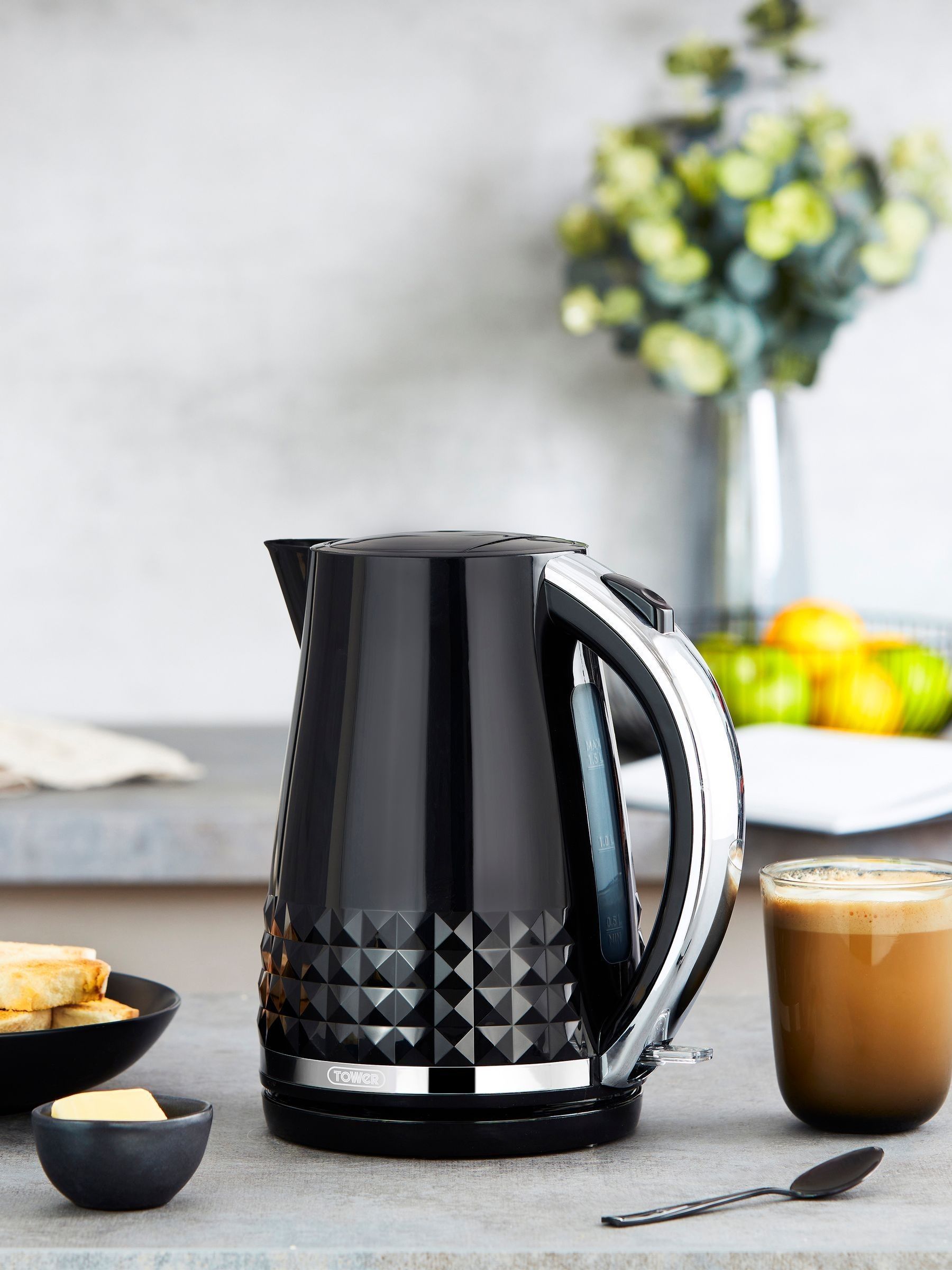 Buy Tower Black Solitaire 3KW Kettle from the Next UK online shop