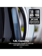 Tower Black Solitaire 1.5L 3KW Kettle - Image 5 of 8