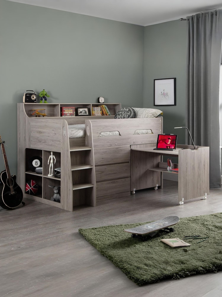 Julian Bowen Oak Kids Multi Storage Mid Sleeper - Image 1 of 7